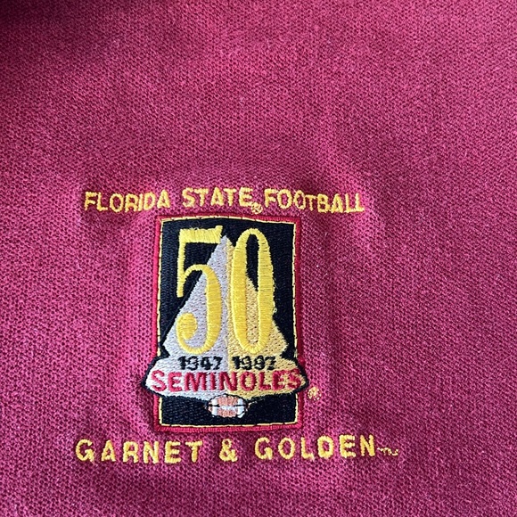 Florida State Football 50 year football anniversary men's polo size XXL - Picture 2 of 6